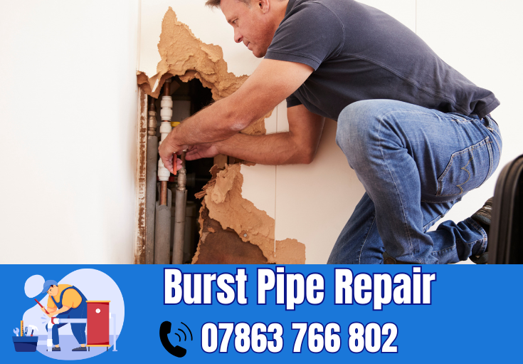 burst pipe repair Great Sankey