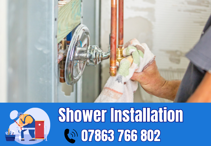 shower installation Great Sankey